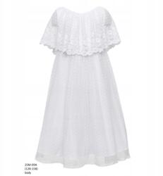  Sly 2SM-09A Fehér alkalmi ruha, elsőáldozásra, 158-as méret