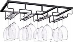 Perfectlife Fekete borospohár/pezsgőspohár tartó/akasztó (633799)