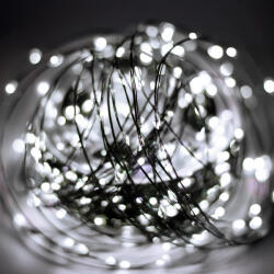Somogyi Elektronic ML1500WH micro LED-es fényfüzér, 150 m, 1500db hidegfehér micro LED, 8 program, időzítés, hálózati adapter, távirányító, kül- és beltéri kivitel (ML1500WH) - decorit