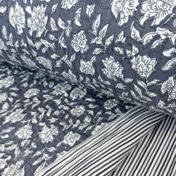  Pamutvászon QUILT Gange gris