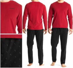 Atlantic Férfi pizsama Atlantic NMP-361 hosszú ujjú Pamut XL (NMP-361/03-CZERWONY_GRANATOWY)