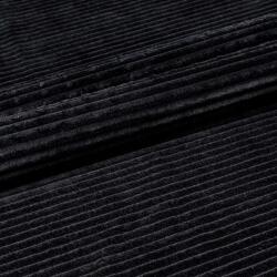  Lagos Kárpitos Kordbársony fekete szín 1 folyóméter (mb) (LAGOS)