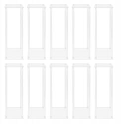  10 db Átlátszó Akril Virágállvány, 20x20x60 cm (10Pcs Clear Acrylic Flower Stands 20x20x60cm)