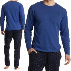 Atlantic NMP-361 férfi Pizsama 100% Pamut hosszú ujjú XXL (NMP-361/04-NIEBIESKI_CZARNY)