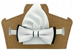  Kommunális Csokornyakkendő Fehér-fekete Csokornyakkendővel