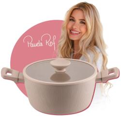 Fackelmann Oala Fackelmann x Pamela Reif 24 cm Pastel-Beige Aluminiu Reutilizat Compatibila cu Toate Tipurile de Aragaz (66185)