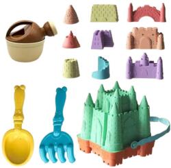 Raya Toys Комплект играчки за пясък Raya Toys Замък с аксесоари, 13 части