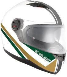 JET Cască Moto Integrală JET FIGHTER SV MOCCA · Alb / Gri / Verde / Auriu