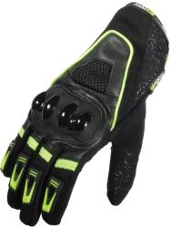 Sixgear Mănuși Moto din Piele & Textil SIXGEAR NEXT · Negru / Verde-Fluo