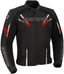 Bering Geacă Moto din Piele & Textil BERING SKOPE · Negru / Roșu