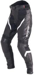 Sixgear Pantaloni Moto Damă din Piele & Textil SIXGEAR ARIEL · Alb / Negru