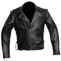 Shox Geacă Moto din Piele SHOX ROCKY · Negru
