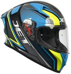 JET Cască Moto Integrală JET SCUD HAWK · Albastru / Galben / Gri