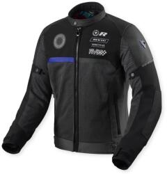 Revit Geacă Moto de Vară din Piele și Textil REVIT Swiftblade · Negru / Albastru