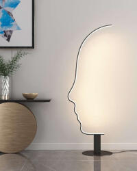 Atman Lampa de podea LED Î156xL60cm. cu Lumină Alb Reglabil 5200lm Negru LEG-FL1088 (LEG-FL1088)