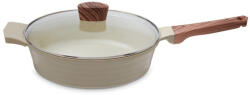 Izzy Elea Tigaie Sauté din Aluminiu cu Capac cu Înveliș Ceramic 28cm 225030 (225030)