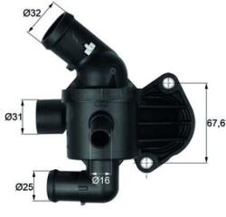 MAHLE TI 15 92 termostat, lichid racire