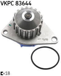 SKF VKPC 83644 Pompa de apa racire motor