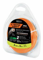 Truper Fűkasza Damil Üvegszálas Belsővel 3, 0 mm x 12 m Truper Négyszögletes Alakú