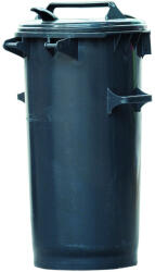  Szemetes Kuka 50 L Fekete Kerek Műanyag