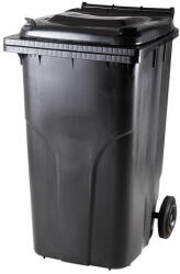  Szemetes Kuka 240 L Fekete Gurulós