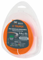 Truper Fűkasza Damil Üvegszálas Belsővel 2, 4 mm x 12 m Truper Kör Alakú