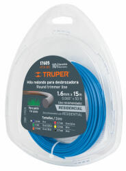 Truper Fűkasza Damil Üvegszálas Belsővel 1, 6 mm x 15 m Truper Kör Alakú