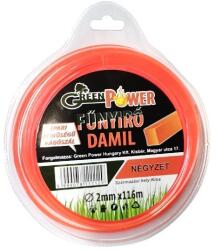 GreenPower Fűkasza Damil 3, 0 mm x 50 m Green Power Választható Alakkal