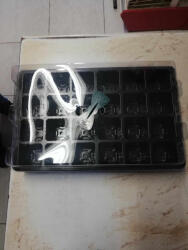  Palántatálca Készlet 37x23x10, 5cm 24-es Betéttel Fedeles 5 Részes