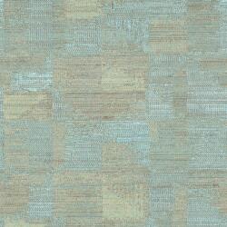 FüggönyFutár Webáruház Türkiz színű textilhatású vlies-vinyl tapéta, Eldorado 15541