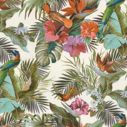 FüggönyFutár Webáruház Zöld színű növényi mintás vlies-vinyl tapéta, Eldorado 15502