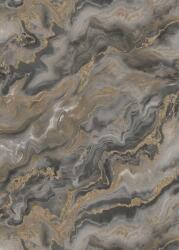 FüggönyFutár Webáruház Barna-arany színű márványmintás Vlies-vinyl tapéta, Erismann Elle Decoration 4, 10447-37