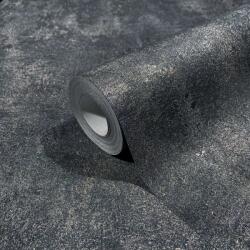 FüggönyFutár Webáruház Antracit, beton hatású koptatott, fényes moshatóvlies tapéta, Marburg, City Glow, 34271