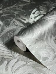 FüggönyFutár Webáruház Platina színű filodendron mintás vlies tapéta, Marburg Botanica, 33302