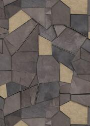 FüggönyFutár Webáruház Barna-arany színű kőmintás Vlies-vinyl tapéta, Erismann Elle Decoration 4, 10445-37