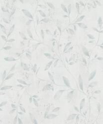 FüggönyFutár Webáruház Vlies tapéta, Marburg City Glam/Urban Spaces 32631 Natur Levél-design fehér kék ezüst fémes hatás tapéta