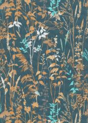 FüggönyFutár Webáruház Kék színű növényi mintás vlies tapéta, Erismann Casual Chic, 10258-08