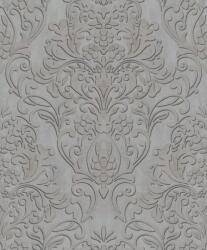 FüggönyFutár Webáruház Vlies tapéta, Marburg City Glam/Urban Spaces 32605 Klasszikus barokk díszítőminta szürke arany fémes hatás tapéta