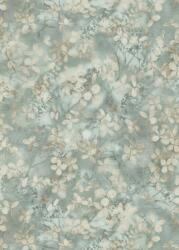 FüggönyFutár Webáruház Zöld alapon bézs színű növényi mintás Vlies tapéta, Play of Light 10415-07