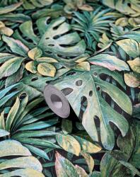 FüggönyFutár Webáruház Zöld színű filodendron mintás vlies tapéta, Marburg Botanica, 33304