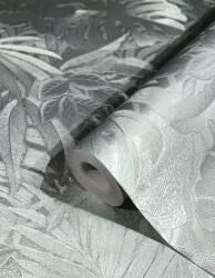 FüggönyFutár Webáruház Ezüst színű filodendron mintás vlies tapéta, Marburg Botanica, 33301