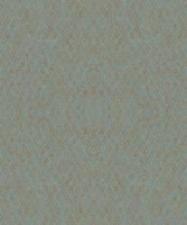 FüggönyFutár Webáruház Türkiz és bronz színű geometrikus mintás Vlies tapéta, Ritus 35539