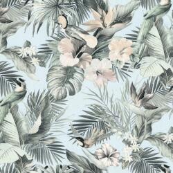 FüggönyFutár Webáruház Kék színű növényi mintás vlies-vinyl tapéta, Eldorado 15505