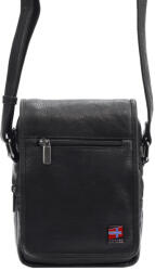  Nordee HN2021 fekete férfi bőr oldaltáska 21.5 x 17 x 8 cm (44739)