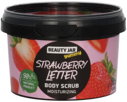 Beauty Jar Yummy Strawberry Letter Epres Hidratáló testradír - 360 ml