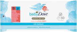 Dove Skin Care Rich Moisture törlőkendő - 50 db