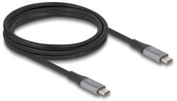 Delock USB 40 Gbps kábel USB Type-C dugó - dugó PD 3.1 240 W E-Marker 2 m szürke fém