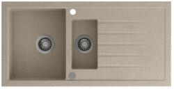  Gránit mosogató. gyümölcsmosóval. 96x48cm. beige