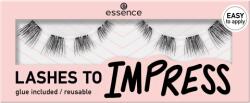 essence LASHES TO IMPRESS gene false cu lipici 8 buc