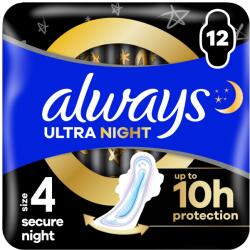 Always Șervețel sanitar cu aripi Always Ultra Secure Night 12pcs (10FC010091) - lavonio